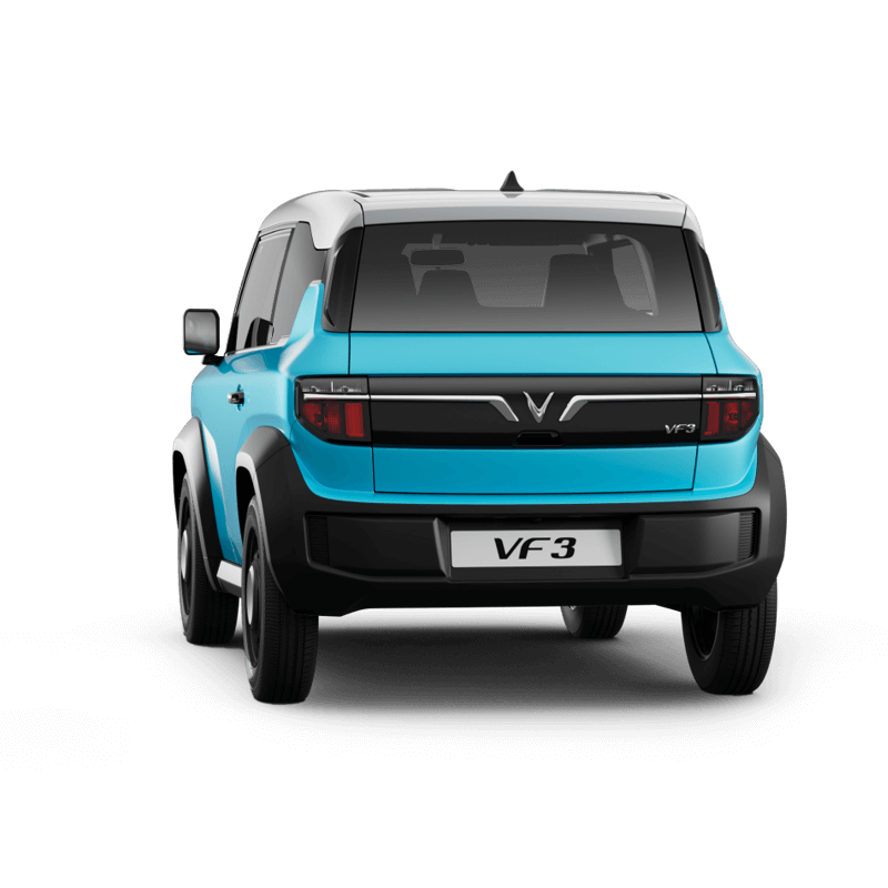vinfats quận 7 - yeuxedien -yeu xe dien- vinfast vf3 - vinfast vf3 xanh duong nóc trắng