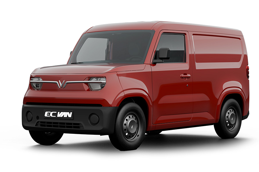 Xe EC Van VinFast 2026 màu trắng giao tại Bình Chánh