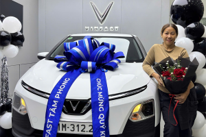 bàn giao xe vinfast vf3 plus trắng - chi phí lăn bánh vinfast vf5 plus hcm